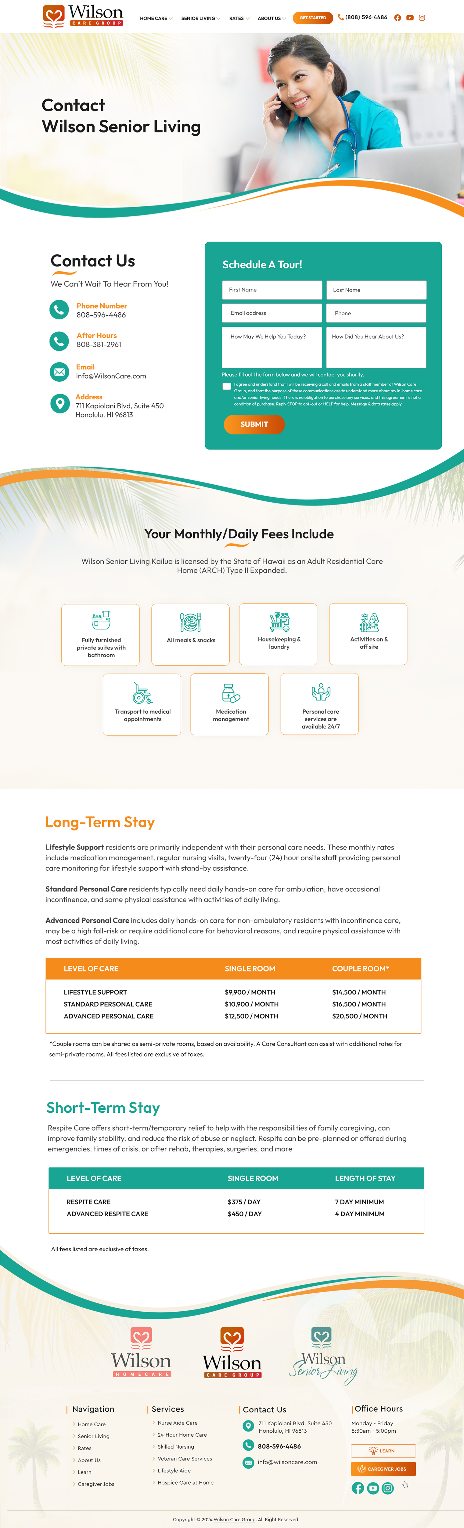 Wordpress Design by Blue Sparrow for Wilson Care Group | Design #34119988