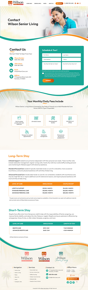 WordPress-Design von Blue Sparrow für Wilson Care Group | Design: #34119988