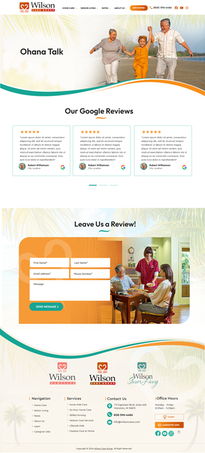 WordPress-Design von Blue Sparrow für Wilson Care Group | Design: #34119990