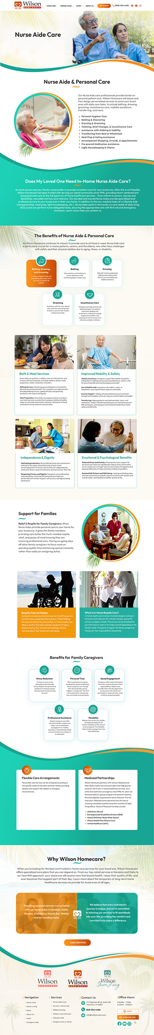 WordPress-Design von Blue Sparrow für Wilson Care Group | Design: #34292496