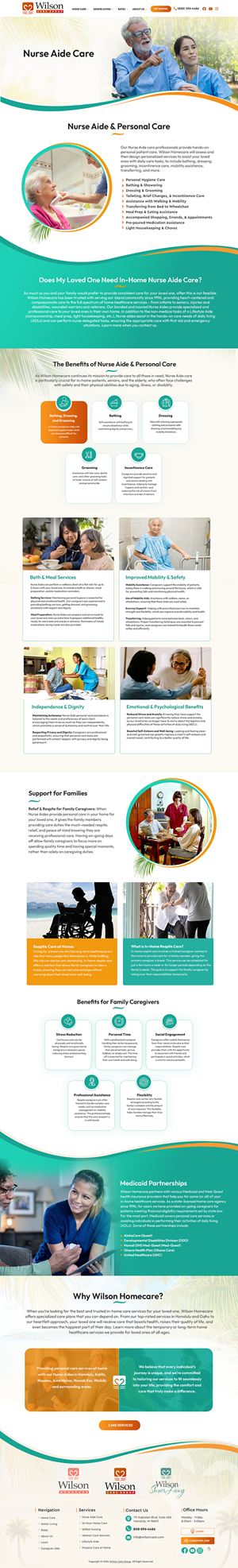 WordPress-Design von Blue Sparrow für Wilson Care Group | Design: #34295101