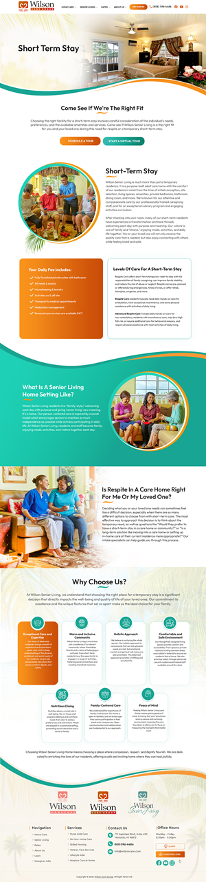 WordPress-Design von Blue Sparrow für Wilson Care Group | Design: #34295111