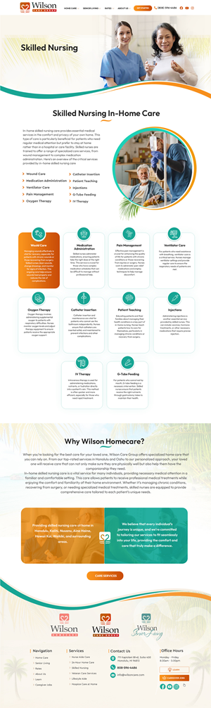 WordPress-Design von Blue Sparrow für Wilson Care Group | Design: #34295112
