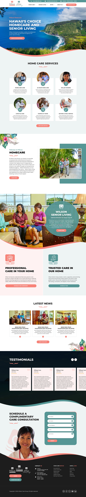 WordPress-Design von pb für Wilson Care Group | Design: #33772469