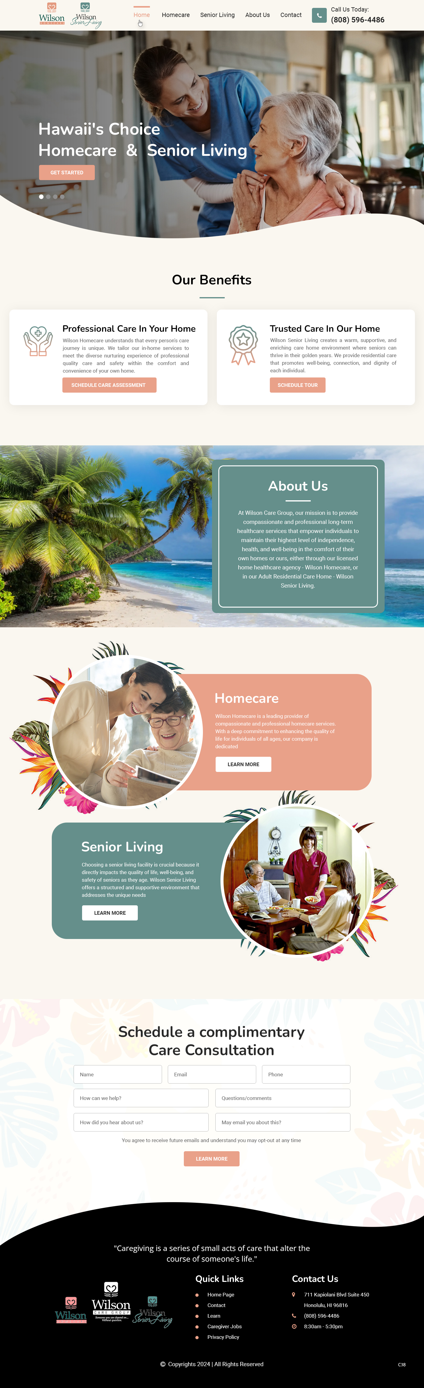 Diseño Wordpress por pb para Wilson Care Group | Diseño #33773209