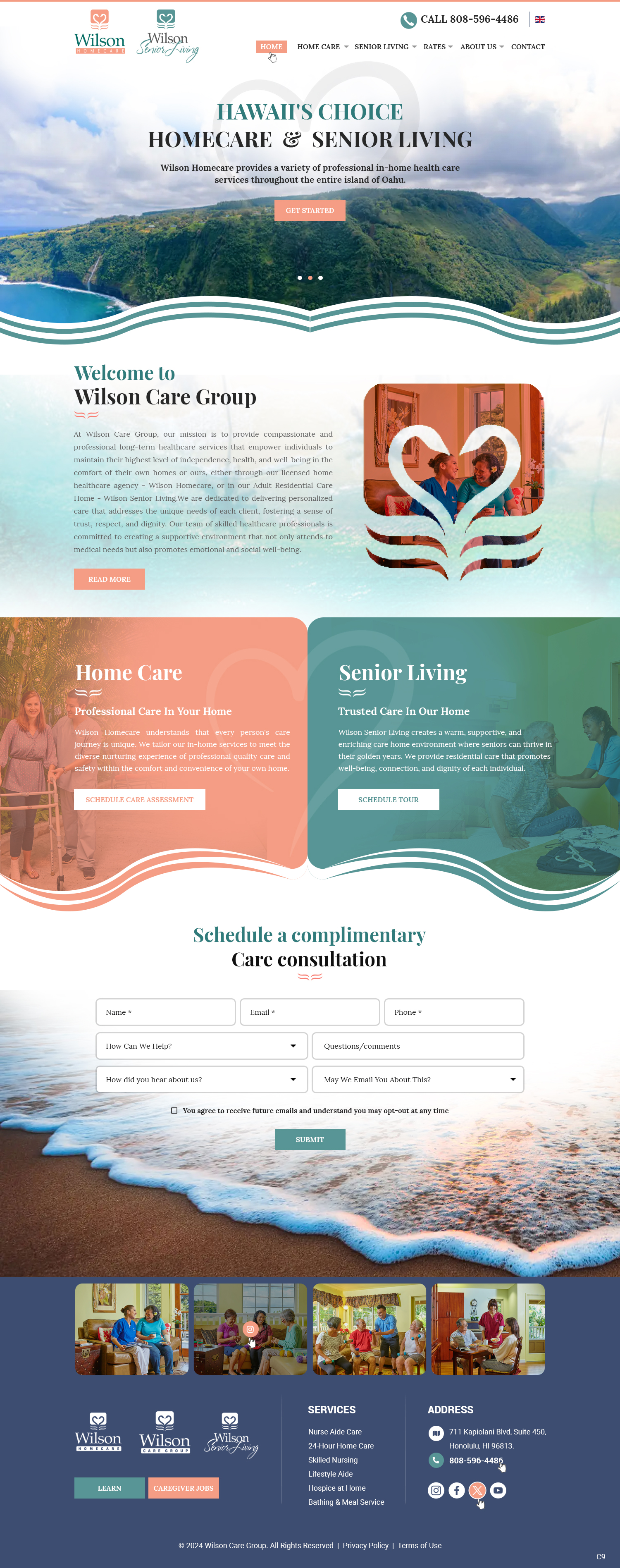 Wordpress Design by pb for Wilson Care Group | Design #33773210