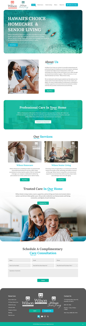 Wordpress Design by pb for Wilson Care Group | Design: #33773211