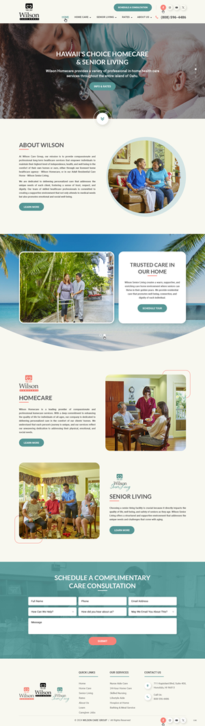 Wordpress Design by pb for Wilson Care Group | Design: #33773212