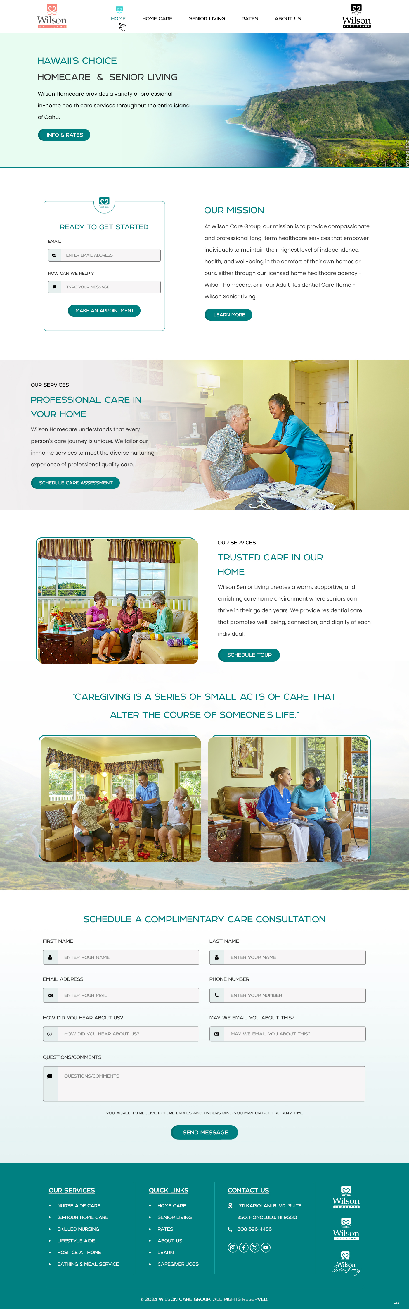 Diseño Wordpress por pb para Wilson Care Group | Diseño #33773222