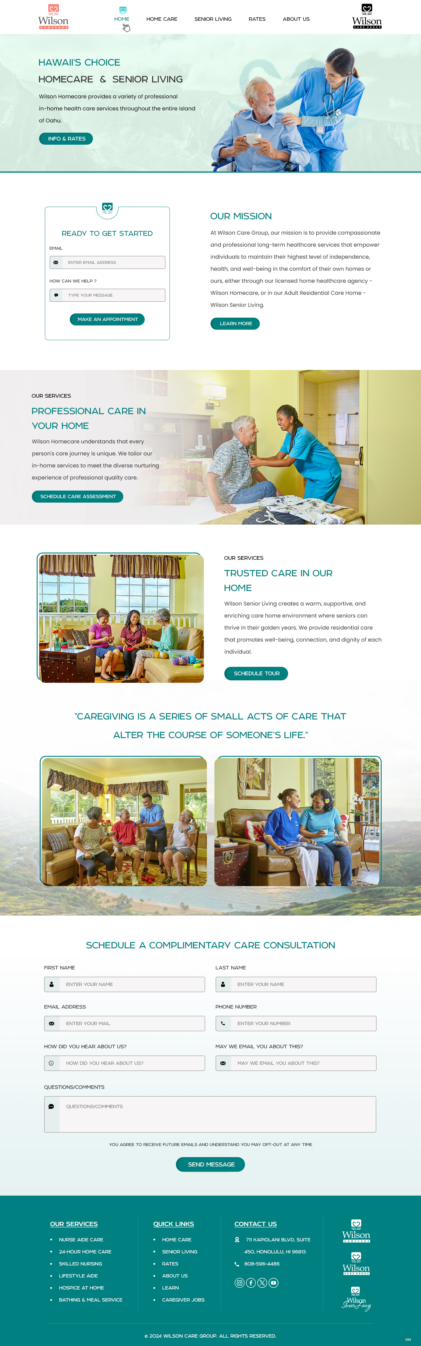 Wordpress Design by pb for Wilson Care Group | Design #33773225