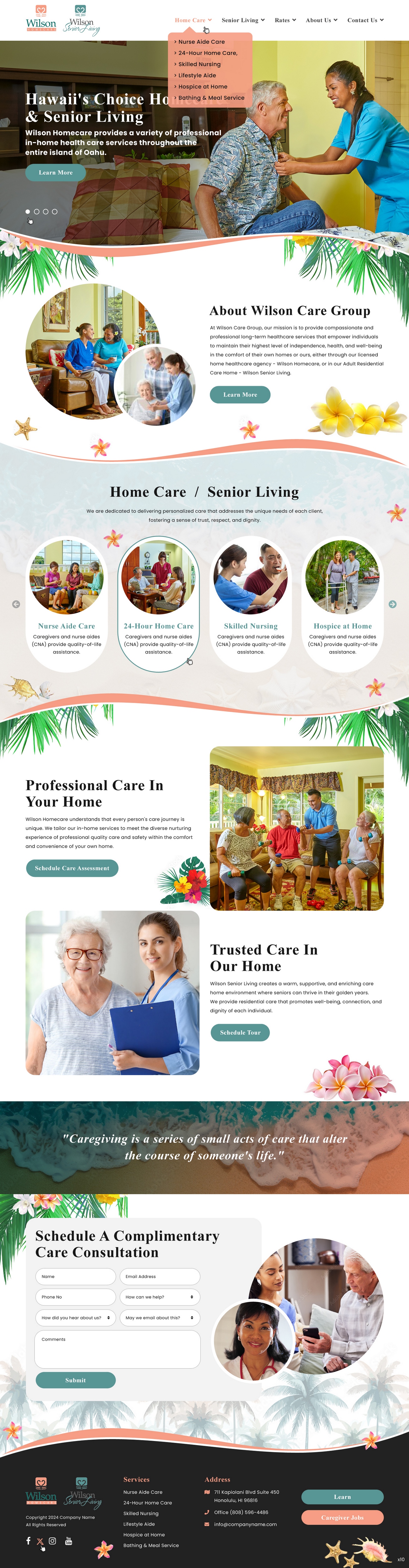 Diseño Wordpress por pb para Wilson Care Group | Diseño #33773227