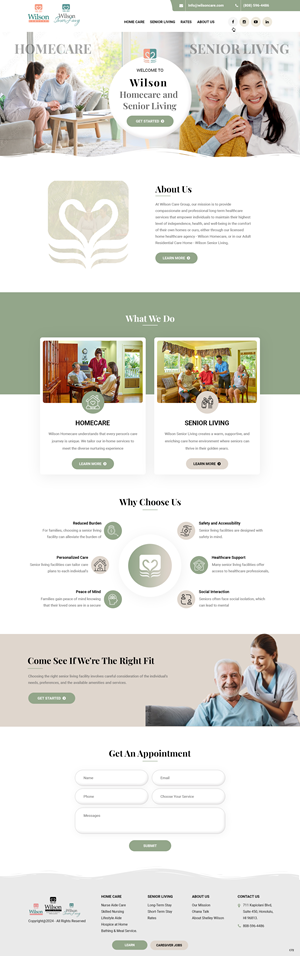 Wordpress Design by pb for Wilson Care Group | Design: #33780561