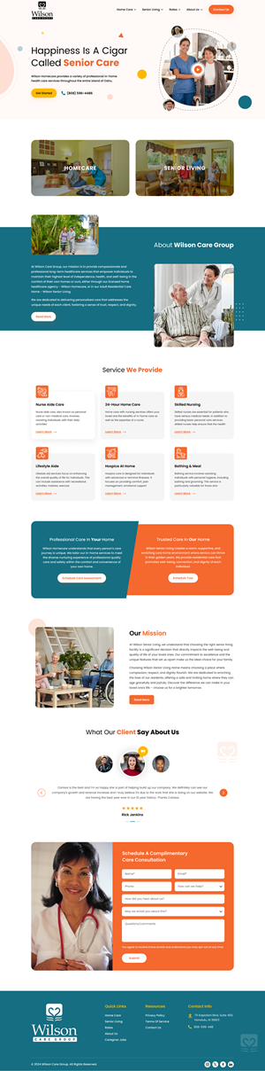 Wordpress Design by Sbss for Wilson Care Group | Design: #33771964
