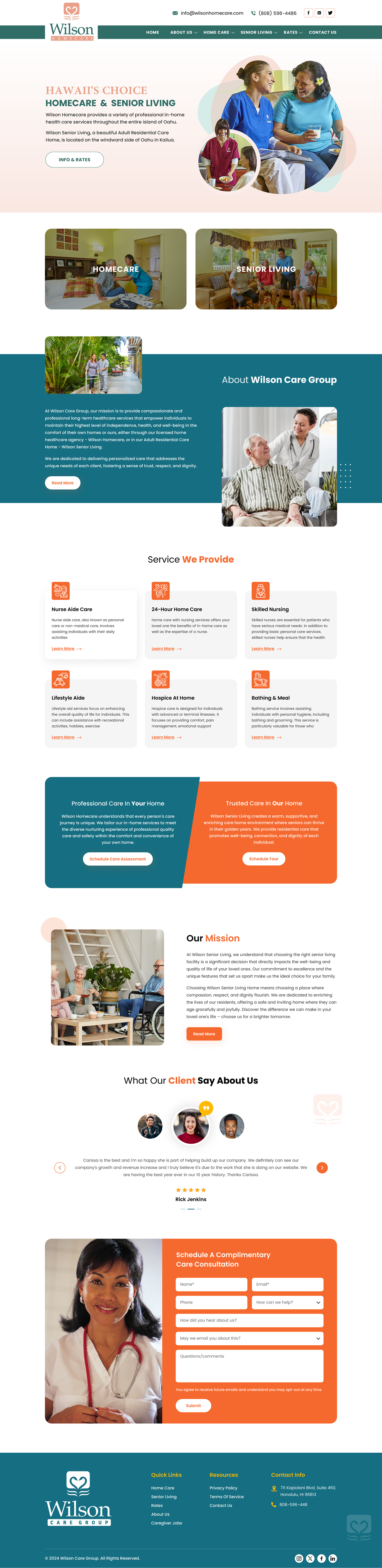 Diseño Wordpress por Sbss para Wilson Care Group | Diseño #33772721