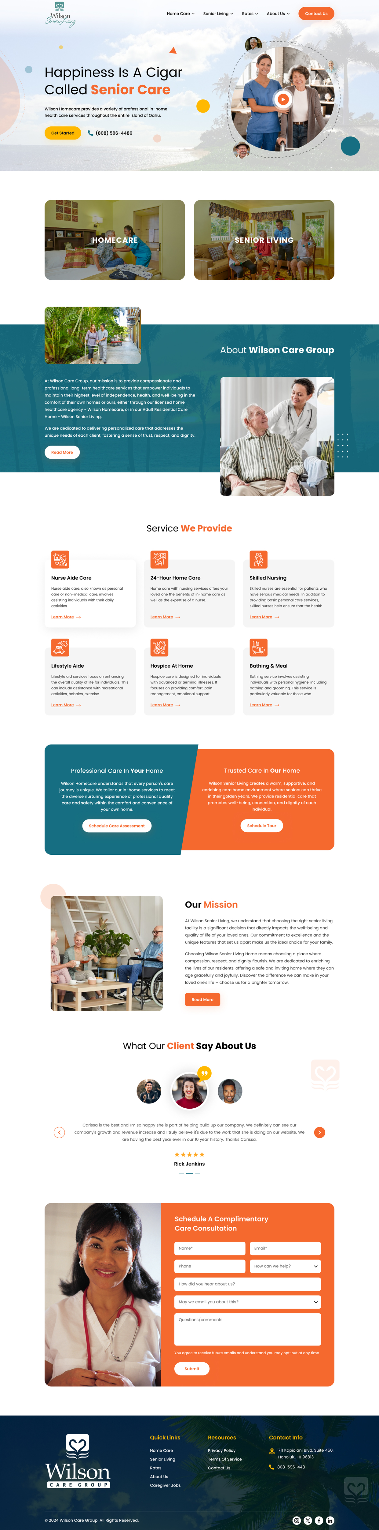Diseño Wordpress por Sbss para Wilson Care Group | Diseño #33773303