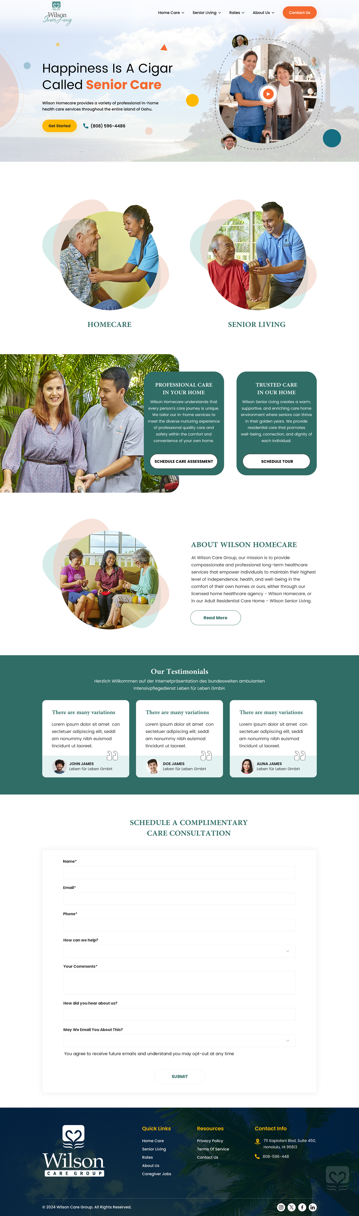 Diseño Wordpress por Sbss para Wilson Care Group | Diseño #33773305