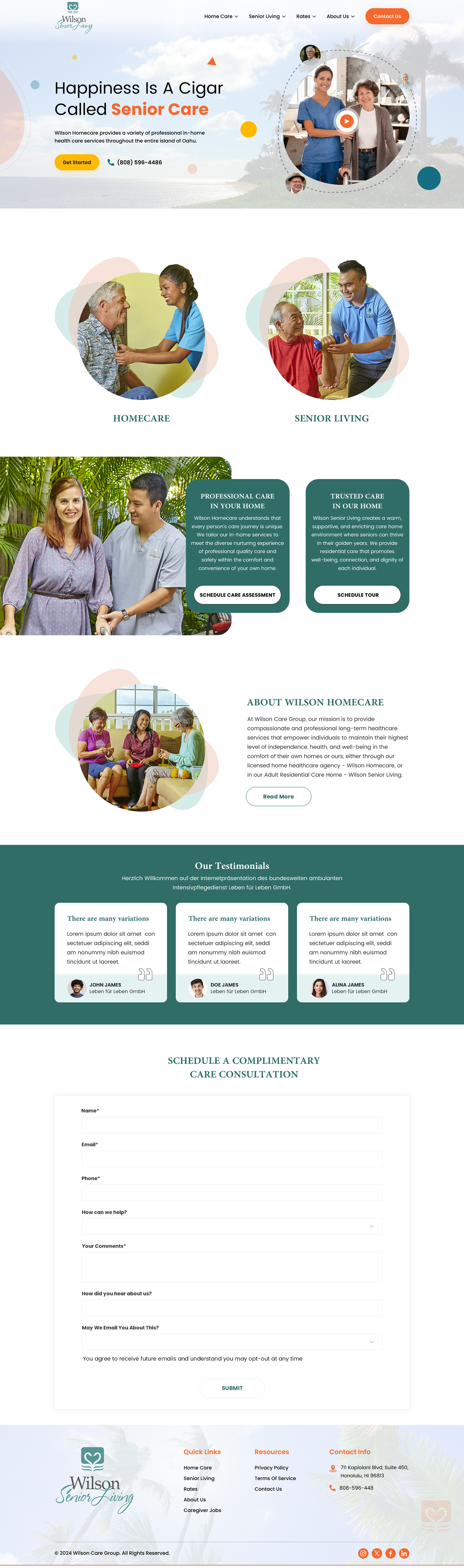 Diseño Wordpress por Sbss para Wilson Care Group | Diseño #33773308