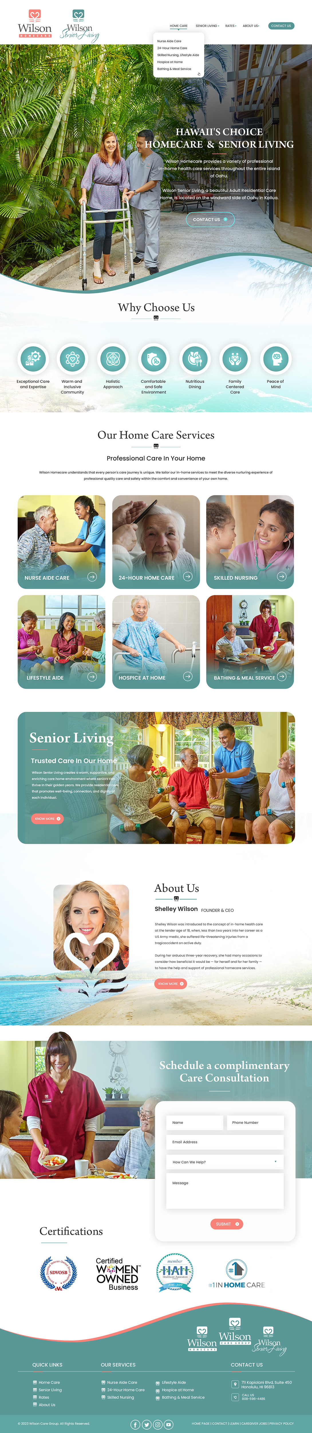 Wordpress Design by Creations Box 2015 for Wilson Care Group | Design #33769766