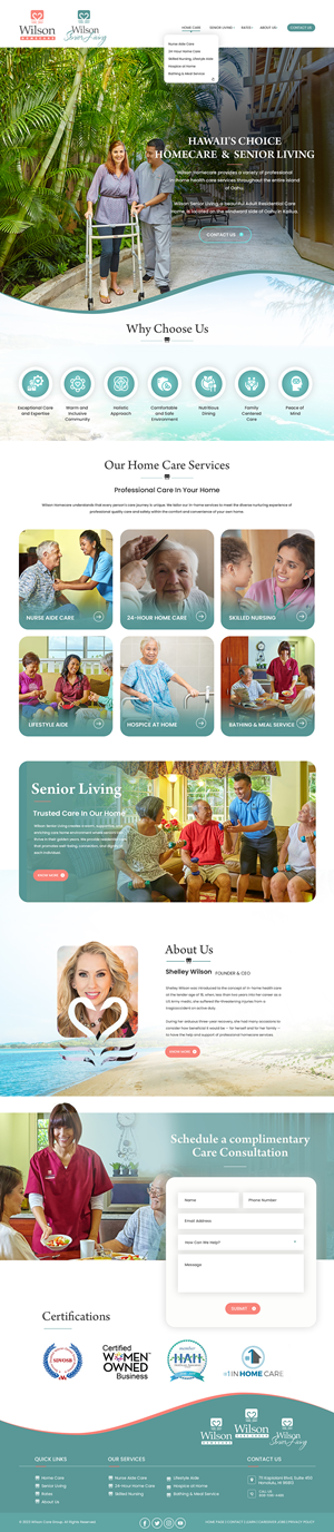 WordPress-Design von Creations Box 2015 für Wilson Care Group | Design: #33769766