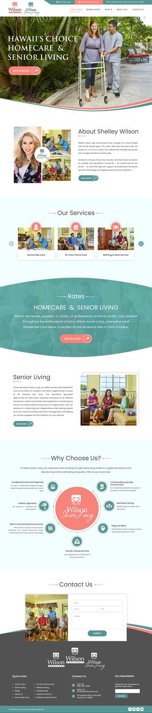 Wordpress Design by Creations Box 2015 for Wilson Care Group | Design: #33769767