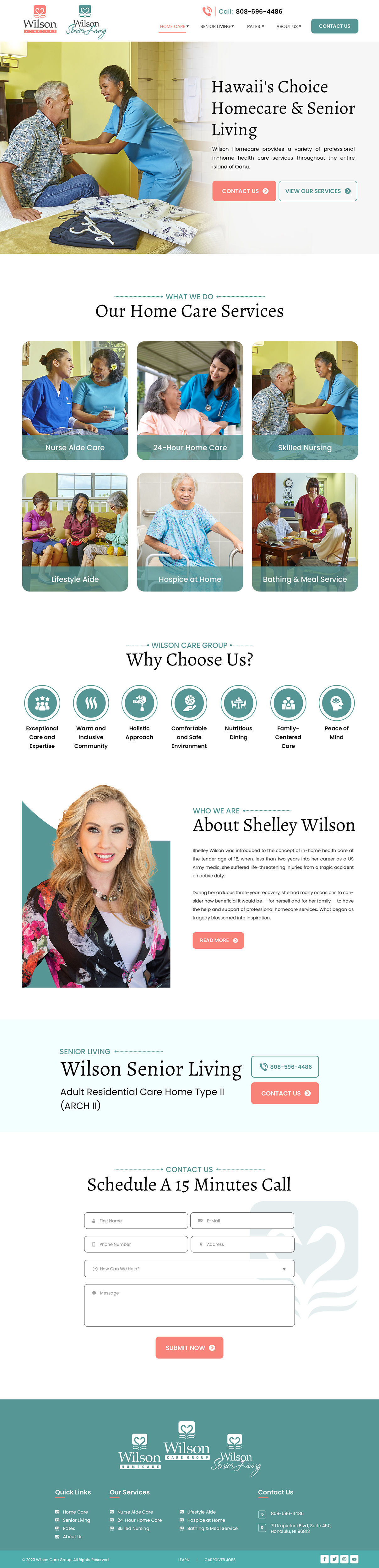 Wordpress Design by Creations Box 2015 for Wilson Care Group | Design #33770938