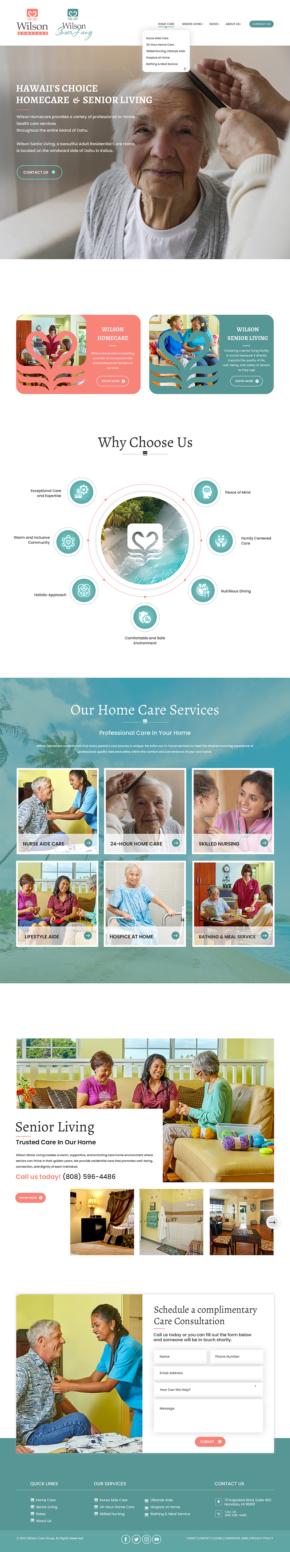 Wordpress Design by Creations Box 2015 for Wilson Care Group | Design #33789463