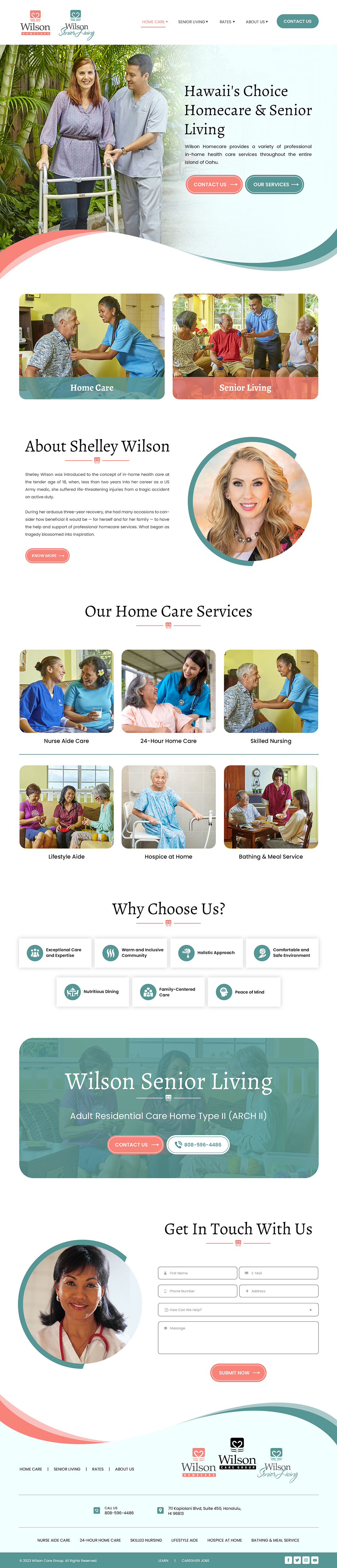 Wordpress Design by Creations Box 2015 for Wilson Care Group | Design #33790533