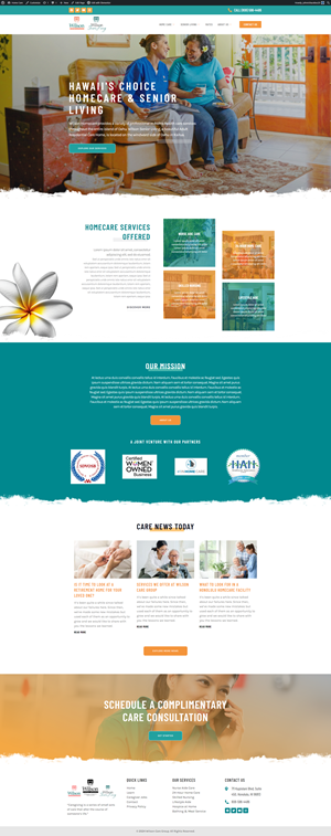 WordPress-Design von John Rich für Wilson Care Group | Design: #33761903