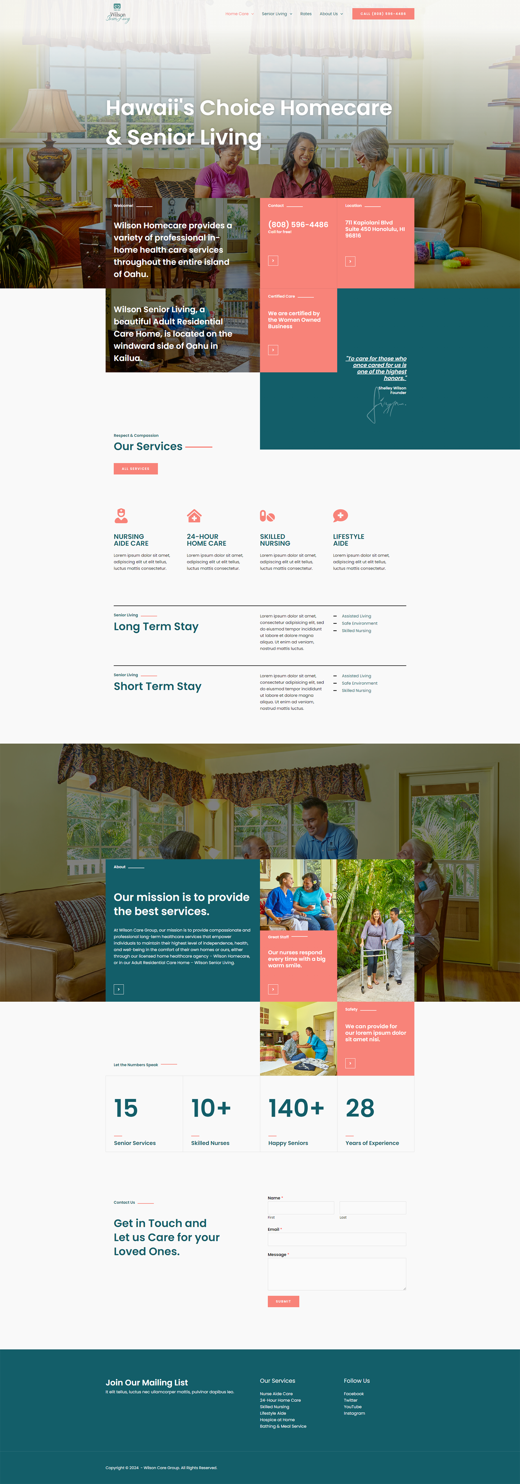 WordPress-Design von John Rich für Wilson Care Group | Design #33769060