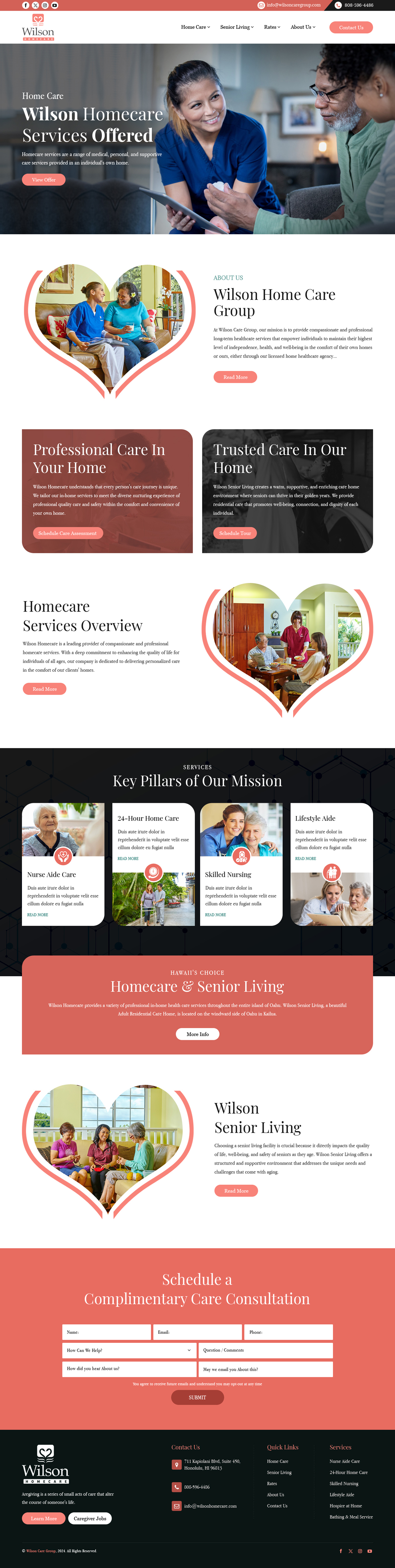 Diseño Wordpress por sai.designer87 para Wilson Care Group | Diseño #33772089