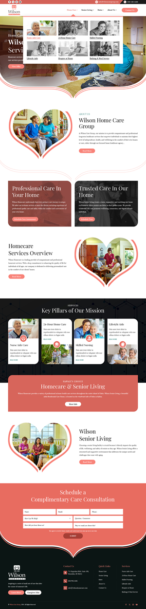 Wordpress Design by sai.designer87 for Wilson Care Group | Design: #33772090