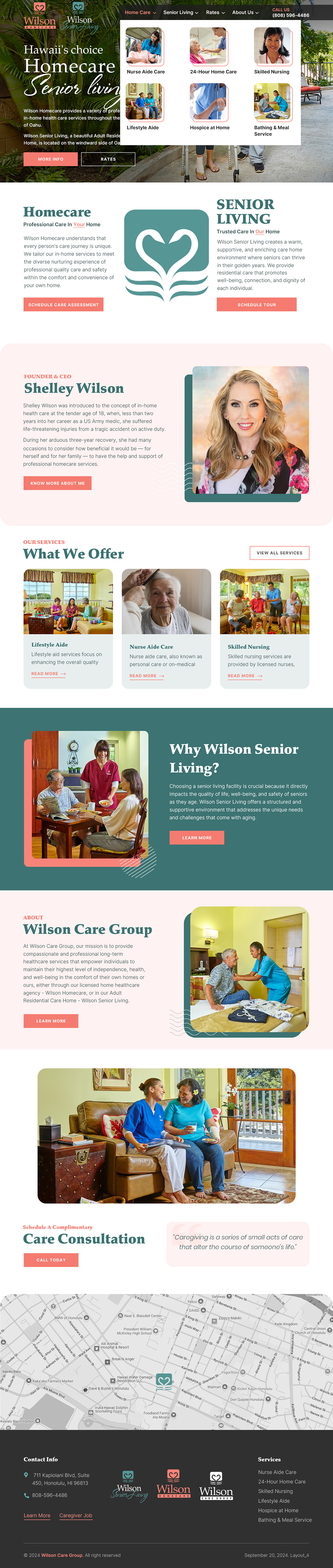 Wordpress Design by sai.designer87 for Wilson Care Group | Design #33772936