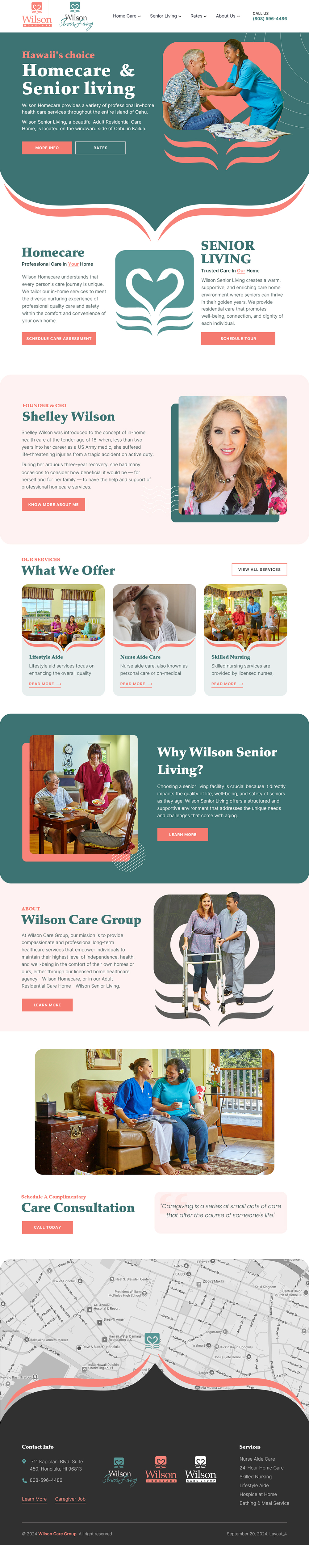 Wordpress Design by sai.designer87 for Wilson Care Group | Design #33772938