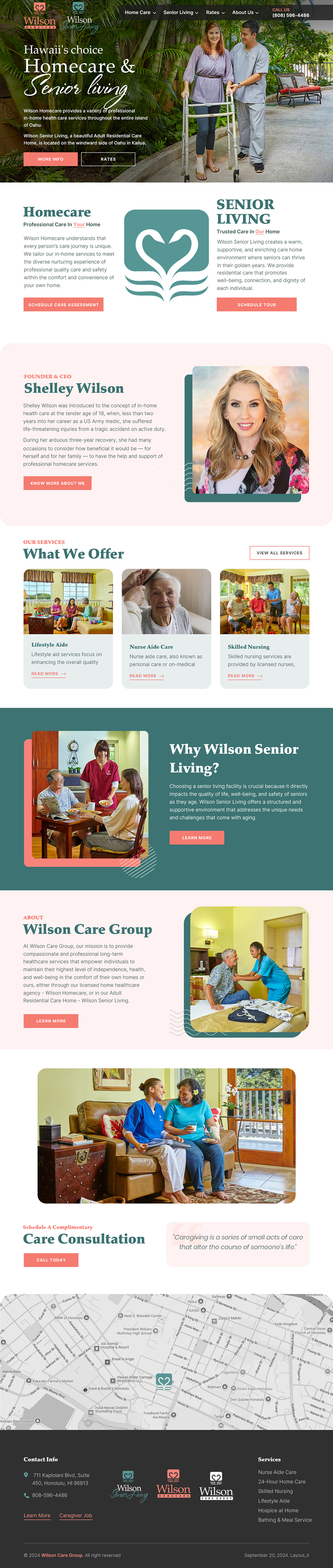 Wordpress Design by sai.designer87 for Wilson Care Group | Design #33772939