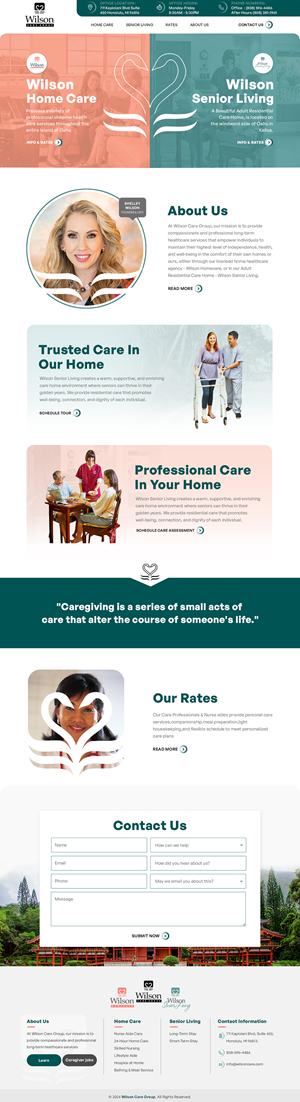 Wordpress Design by sai.designer87 for Wilson Care Group | Design: #33777631