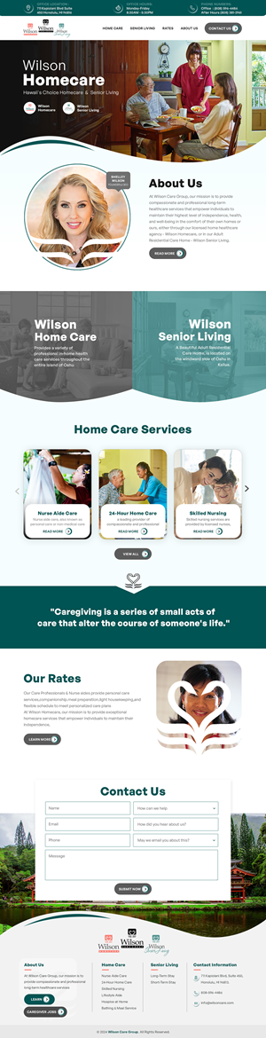 Wordpress Design by sai.designer87 for Wilson Care Group | Design: #33777632