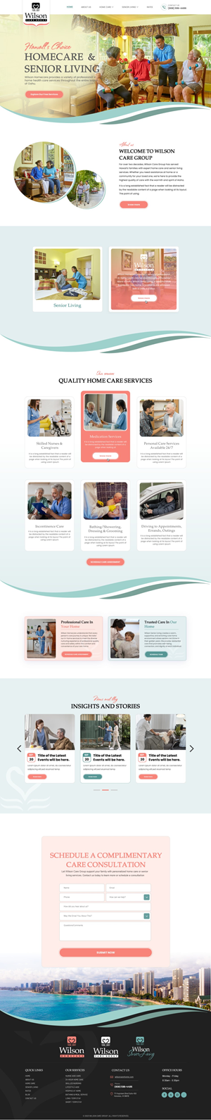 Wordpress Design by Reimagine for Wilson Care Group | Design: #33772740