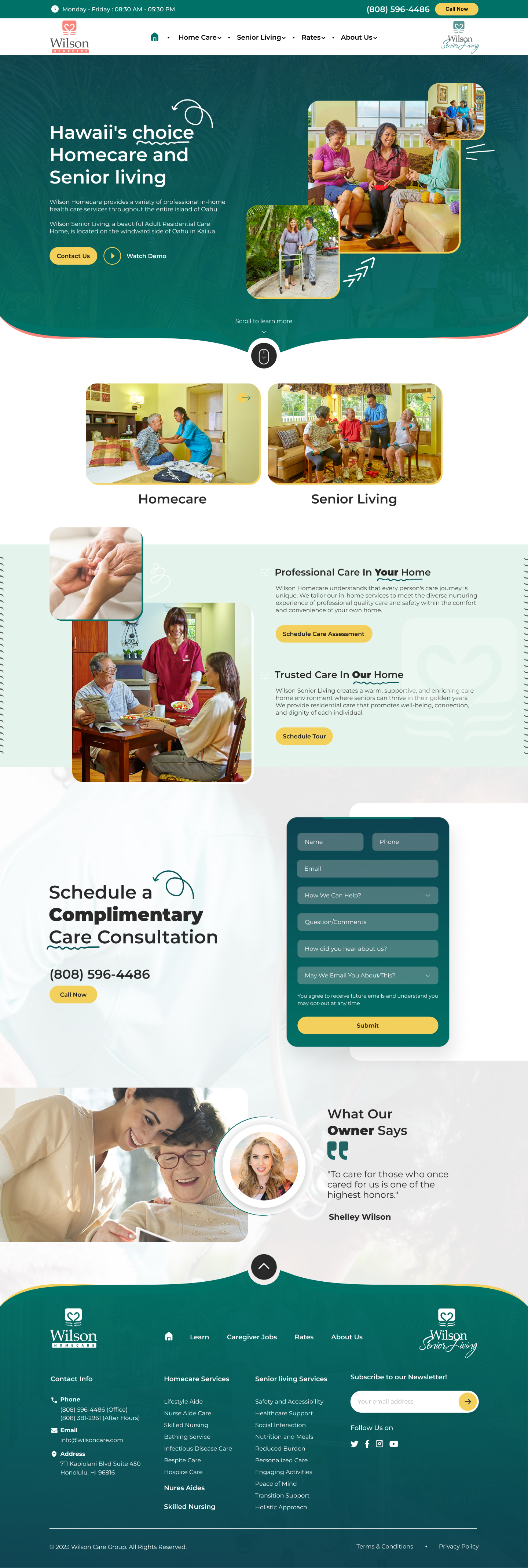 Wordpress Design by NZ Creatives for Wilson Care Group | Design #33795926