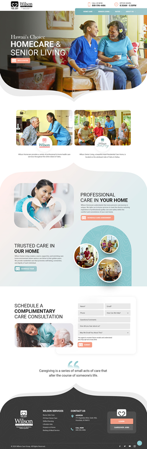 WordPress-Design von nzdesigners für Wilson Care Group | Design: #33809203