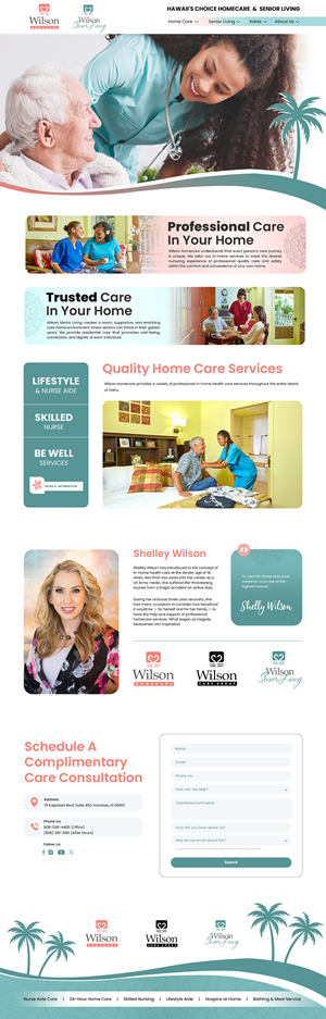 Wordpress Design by SAI DESIGNS for Wilson Care Group | Design: #33798621