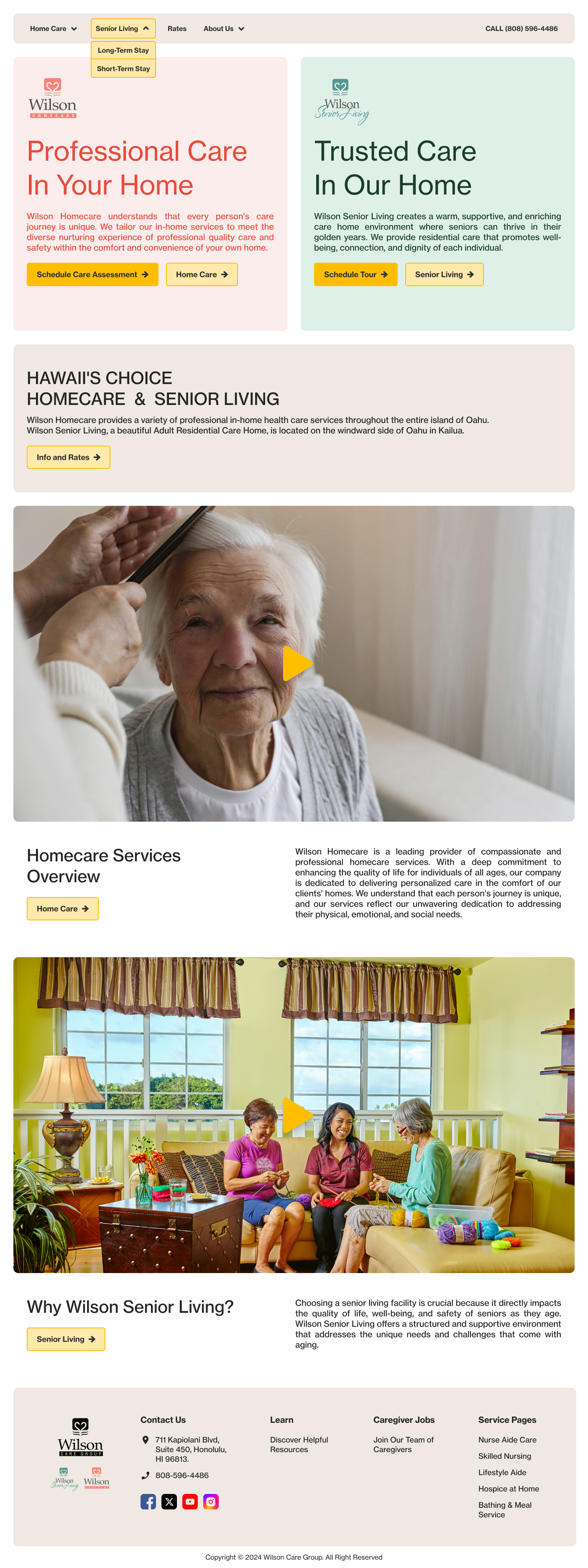Wordpress Design by Taufik H for Wilson Care Group | Design #33779357