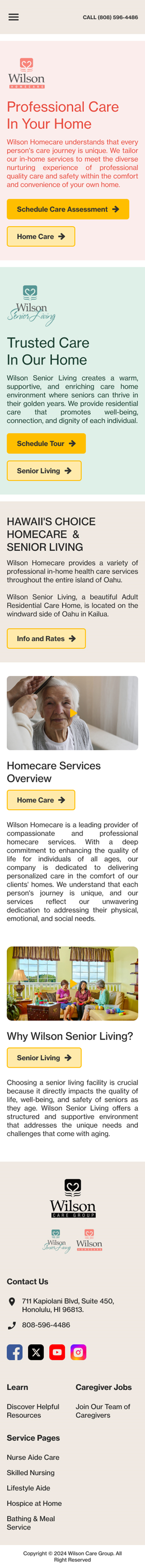 WordPress-Design von Taufik H für Wilson Care Group | Design: #33779358