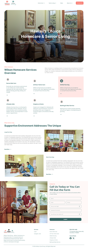 WordPress-Design von Taufik H für Wilson Care Group | Design: #33779389