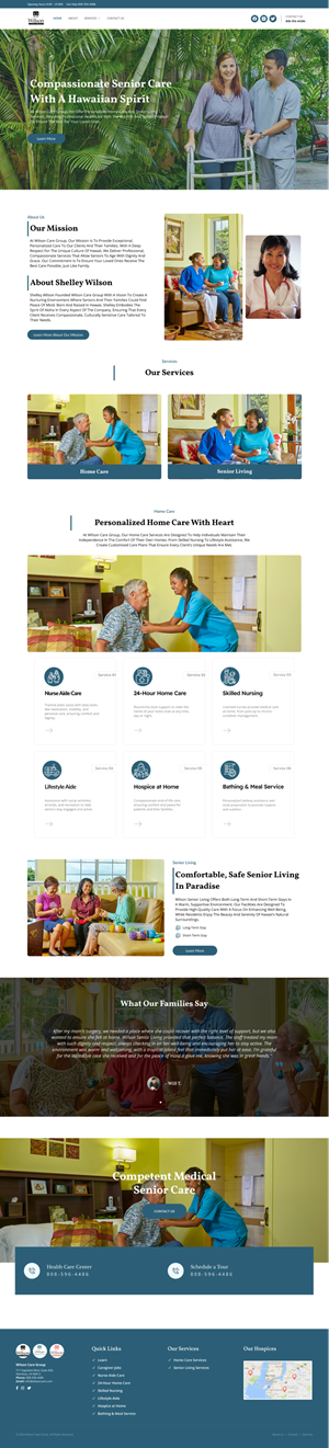 Wordpress Design by Taufik H for Wilson Care Group | Design: #33779536