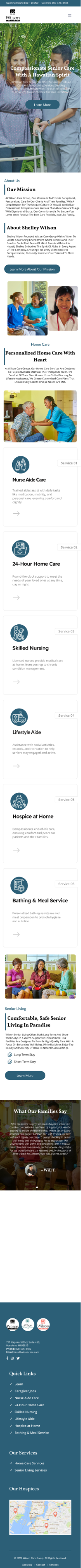 Diseño Wordpress por Taufik H para Wilson Care Group | Diseño #33779538
