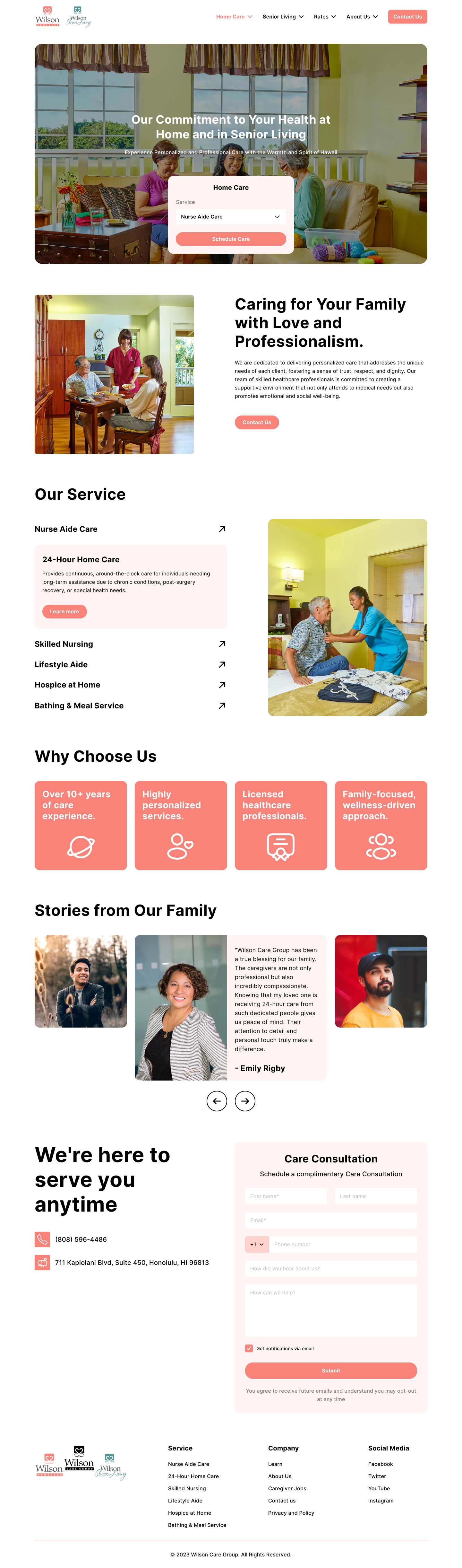 Wordpress Design by Taufik H for Wilson Care Group | Design #33779648