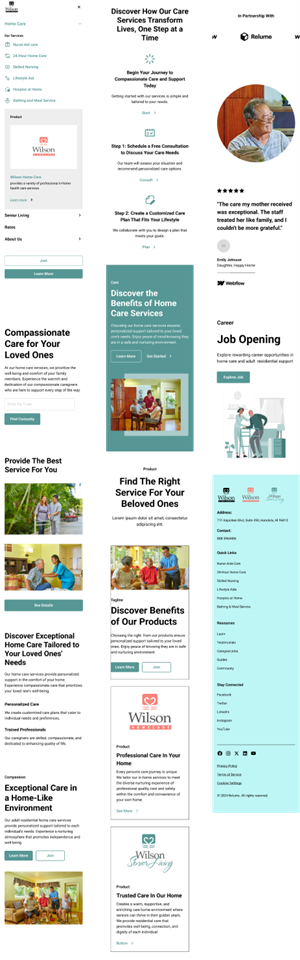 WordPress-Design von Taufik H für Wilson Care Group | Design: #33779659