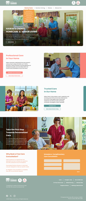 WordPress-Design von Taufik H für Wilson Care Group | Design: #33779687