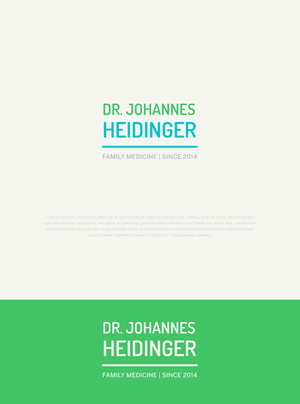 Logo Design by bright design for Ordination Dr. Johannes Heidinger | Design: #33842194