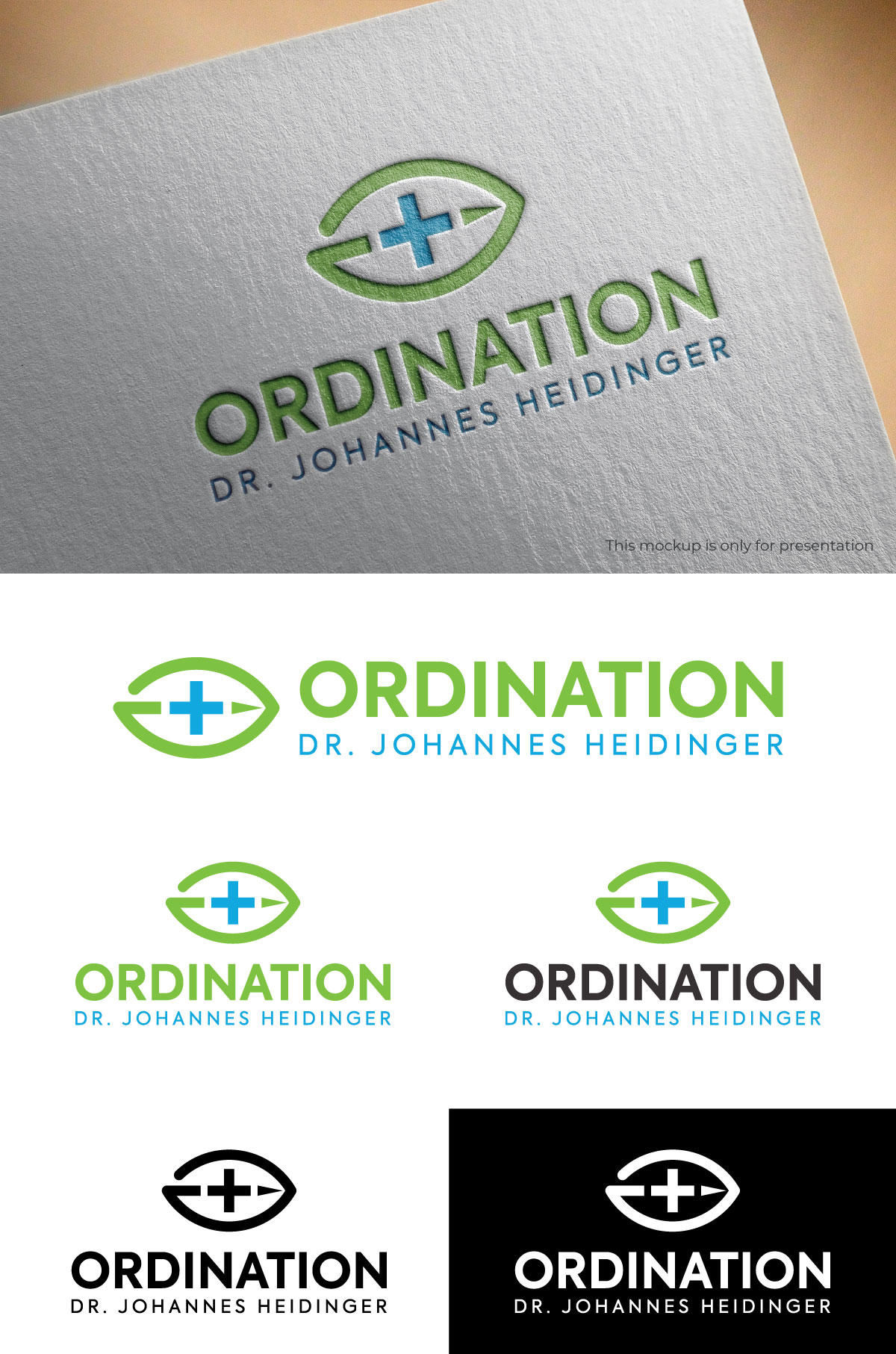 Logo-Design von UN für Ordination Dr. Johannes Heidinger | Design #33763457